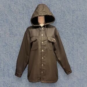 Dickies Men’s Hooded Work Jacket - Black, Size Medium (38-40)